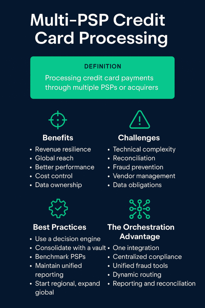 multi psp credit card processing 
