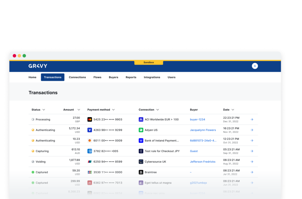 payment infrastructure